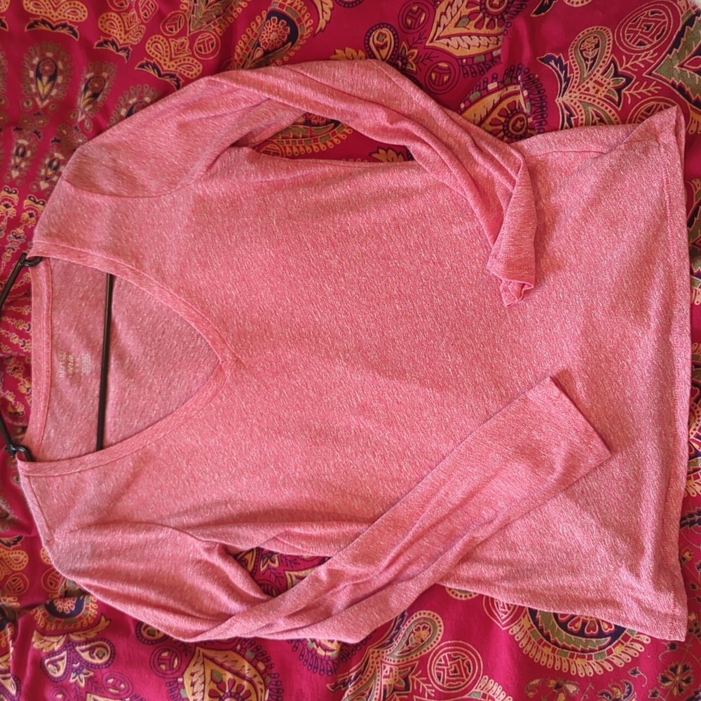 Aerie long sleeve v neck cotton tee